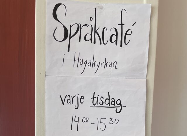 Språkcafé i Hagakyrkan